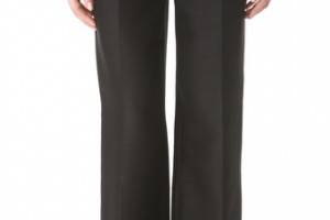 L'Wren Scott Wide Leg Pants with Front Zip