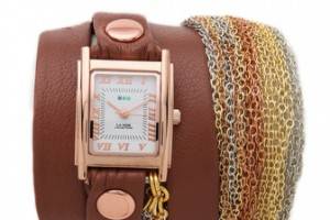 La Mer Collections Rainbow Multi Chain Wrap Watch