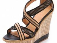 L.A.M.B. Carrera Wedge Sandals