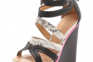 L.A.M.B. Jenelle Wedge Sandals