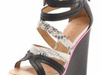 L.A.M.B. Jenelle Wedge Sandals