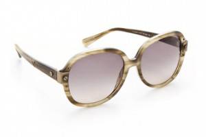 Lanvin Round Sunglasses with Screw Detail