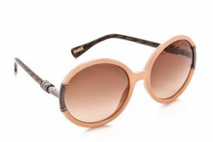 Lanvin Round Sunglasses with Swarovski Crystals