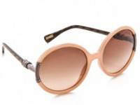 Lanvin Round Sunglasses with Swarovski Crystals