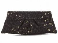 Lauren Merkin Handbags Eve Leopard Brocade Clutch