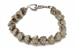 Lauren Wolf Jewelry Single Strand Pyrite Bracelet