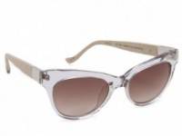 Linda Farrow for The Row Leather Cat Eye Sunglasses