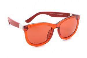 Linda Farrow for The Row Leather Sunglasses