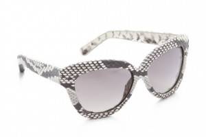 Linda Farrow Luxe Python Square Sunglasses