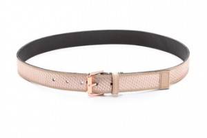 Linea Pelle Avery Metallic Belt