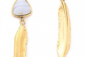 Lizzie Fortunato Desert Feather Earrings