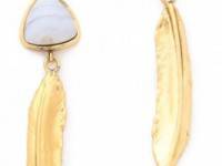 Lizzie Fortunato Desert Feather Earrings