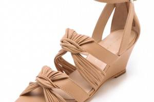 Loeffler Randall Alana Twist Wedge Sandals