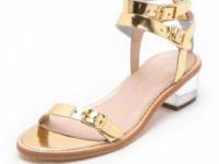 Loeffler Randall Heddie Lucite Heel Sandals