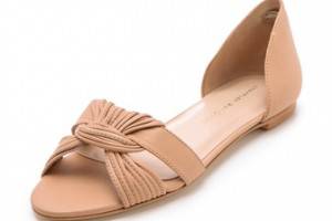 Loeffler Randall Luella Twist Flat Sandals