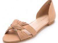 Loeffler Randall Luella Twist Flat Sandals