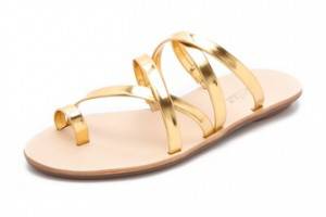 Loeffler Randall Sarie Metallic Sandals