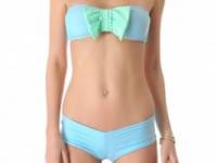 Lolli Are You Happy Bow Bandeau Bikini Top