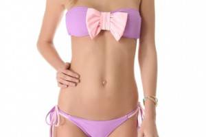 Lolli Cherry Bomb Bow Bandeau Bikini Top