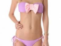 Lolli Cherry Bomb Bow Bandeau Bikini Top