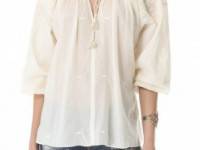 Love Sam Navajo Embroidered Blouse