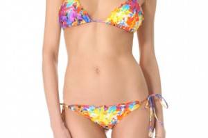 Luli Fama Dulce Tormento Wavy Triangle Bikini Top