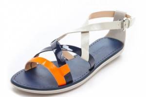 Luxury Rebel Shoes Swing Colorblock Flat Sandals