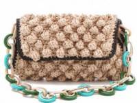 M Missoni Rafia Shoulder Bag