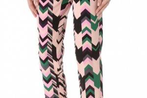 M Missoni Silk Printed Pants