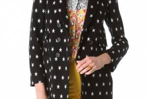M Missoni Star Double Knit Coat