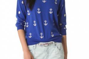 Madewell Anchors & Dots Pullover