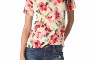 Madewell Floral & Stripe Tee