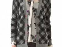 Madewell Printed Check Cardigan