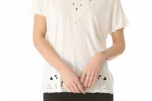 Madewell Quinn Eyelet Cutout Knit Top