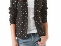 Madewell Short Dotted Garcon Blazer