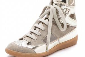 Maison Martin Margiela Cutout Suede Sneakers