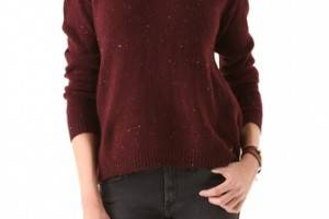 Maison Scotch Boxy Fit Knitted Melange Sweater