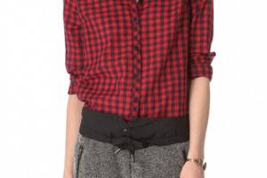 Maison Scotch Checked Western Shirt