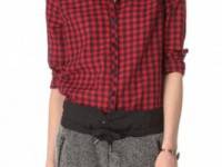 Maison Scotch Checked Western Shirt