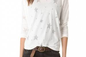 Maison Scotch Lace Tank Burnout Tee