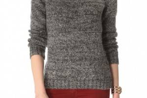 Maison Scotch Sequin Biker Sweater