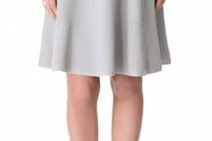 MAISON ULLENS Embossed Knit Skirt