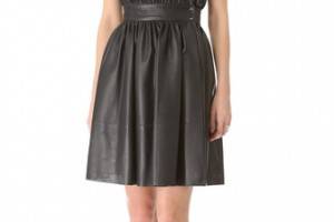 MAISON ULLENS Perforated Leather Dress