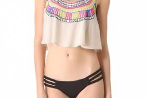 Mara Hoffman Electric Casino Beaded Cover Up Top