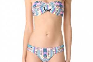 Mara Hoffman Electric Casino Braid Bikini Top