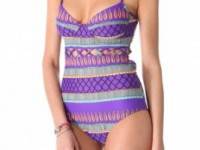 Mara Hoffman Frida Lattice One Piece