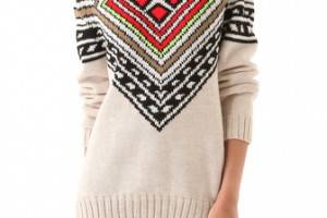 Mara Hoffman Intarsia Pullover