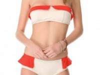 Marc by Marc Jacobs Colorblock Bandeau Bikini Top