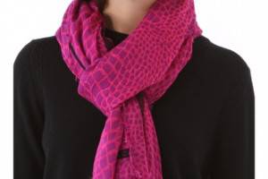 Marc by Marc Jacobs Croc Standard Supply Scarf