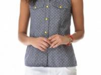Marc by Marc Jacobs Dotty Chambray Top